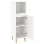 ZNTS Bathroom Cabinet White 30x30x100 cm Engineered Wood 819804
