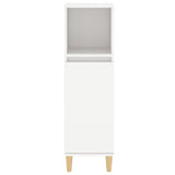 ZNTS Bathroom Cabinet White 30x30x100 cm Engineered Wood 819804