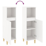 ZNTS Bathroom Cabinet White 30x30x100 cm Engineered Wood 819804