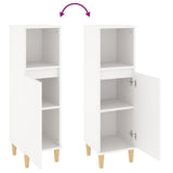 ZNTS Bathroom Cabinet White 30x30x100 cm Engineered Wood 819804