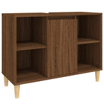 ZNTS Sink Cabinet Brown Oak 80x33x60 cm Engineered Wood 821291