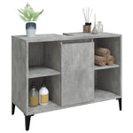 ZNTS Sink Cabinet Concrete Grey 80x33x60 cm Engineered Wood 821296