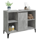 ZNTS Sink Cabinet Concrete Grey 80x33x60 cm Engineered Wood 821296