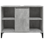 ZNTS Sink Cabinet Concrete Grey 80x33x60 cm Engineered Wood 821296