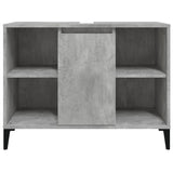 ZNTS Sink Cabinet Concrete Grey 80x33x60 cm Engineered Wood 821296