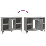 ZNTS Sink Cabinet Concrete Grey 80x33x60 cm Engineered Wood 821296