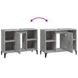 ZNTS Sink Cabinet Concrete Grey 80x33x60 cm Engineered Wood 821296