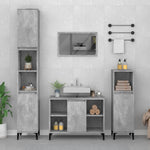 ZNTS Sink Cabinet Concrete Grey 80x33x60 cm Engineered Wood 821296