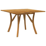 ZNTS Garden Table 110x110x75 cm Solid Wood Acacia 363305