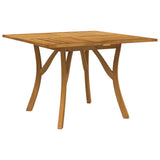 ZNTS Garden Table 110x110x75 cm Solid Wood Acacia 363305