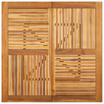 ZNTS Garden Table 110x110x75 cm Solid Wood Acacia 363305