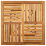 ZNTS Garden Table 110x110x75 cm Solid Wood Acacia 363305