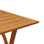 ZNTS Garden Table 110x110x75 cm Solid Wood Acacia 363305
