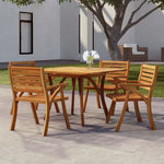 ZNTS Garden Table 110x110x75 cm Solid Wood Acacia 363305