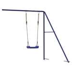 ZNTS Slide and Swing for Playhouse Blue Polypropylene 826604