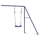 ZNTS Slide and Swing for Playhouse Blue Polypropylene 826604