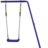 ZNTS Slide and Swing for Playhouse Blue Polypropylene 826604