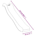 ZNTS Slide and Swing for Playhouse Blue Polypropylene 826604