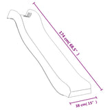 ZNTS Slide and Swing for Playhouse Blue Polypropylene 826604