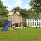 ZNTS Slide and Swings for Playhouse Blue Polypropylene 826606