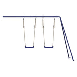 ZNTS Slide and Swings for Playhouse Blue Polypropylene 826606