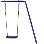 ZNTS Slide and Swings for Playhouse Blue Polypropylene 826606