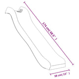 ZNTS Slide and Swings for Playhouse Blue Polypropylene 826606