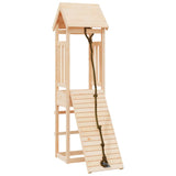 ZNTS Playhouse with Climbing Wall Solid Wood Pine 3155810