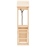 ZNTS Playhouse with Climbing Wall Solid Wood Pine 3155810