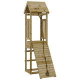 ZNTS Playhouse with Climbing Wall Impregnated Wood Pine 3155812