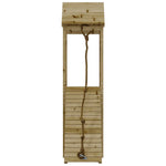ZNTS Playhouse with Climbing Wall Impregnated Wood Pine 3155812
