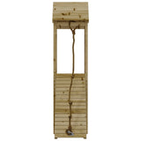 ZNTS Playhouse with Climbing Wall Impregnated Wood Pine 3155812