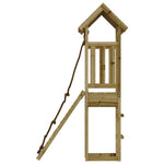 ZNTS Playhouse with Climbing Wall Impregnated Wood Pine 3155812