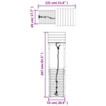 ZNTS Playhouse with Climbing Wall Impregnated Wood Pine 3155812
