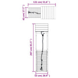 ZNTS Playhouse with Climbing Wall Impregnated Wood Pine 3155812