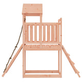 ZNTS Playhouse with Climbing Wall Solid Wood Douglas 3155868