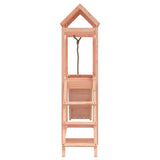 ZNTS Playhouse with Climbing Wall Solid Wood Douglas 3155868