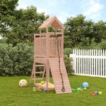 ZNTS Playhouse with Climbing Wall Solid Wood Douglas 3155868