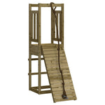 ZNTS Playhouse with Climbing Wall Impregnated Wood Pine 3155947