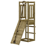 ZNTS Playhouse with Climbing Wall Impregnated Wood Pine 3155947