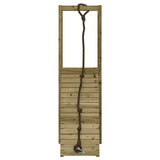 ZNTS Playhouse with Climbing Wall Impregnated Wood Pine 3155947