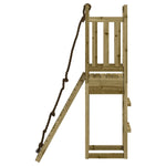 ZNTS Playhouse with Climbing Wall Impregnated Wood Pine 3155947