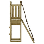 ZNTS Playhouse with Climbing Wall Impregnated Wood Pine 3155947
