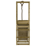 ZNTS Playhouse with Climbing Wall Impregnated Wood Pine 3155947