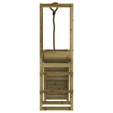ZNTS Playhouse with Climbing Wall Impregnated Wood Pine 3155947