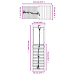 ZNTS Playhouse with Climbing Wall Impregnated Wood Pine 3155947