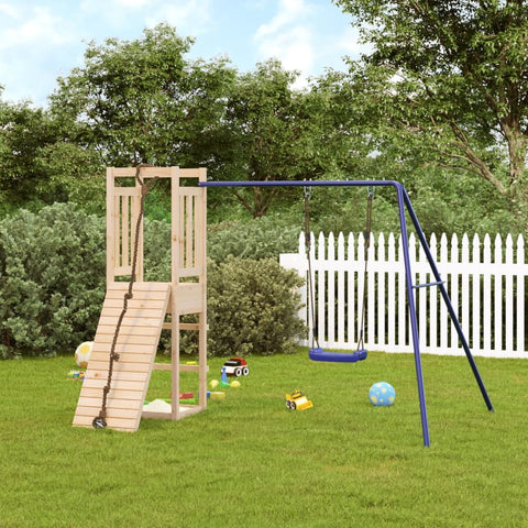 ZNTS Outdoor Playset Solid Wood Pine 3155948