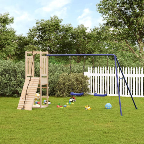ZNTS Outdoor Playset Solid Wood Pine 3155951