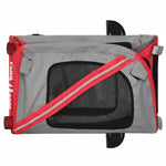 ZNTS Pet Bike Trailer Red and Grey Oxford Fabric and Iron 93880