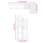 ZNTS Outdoor Playset Solid Wood Pine 3156871